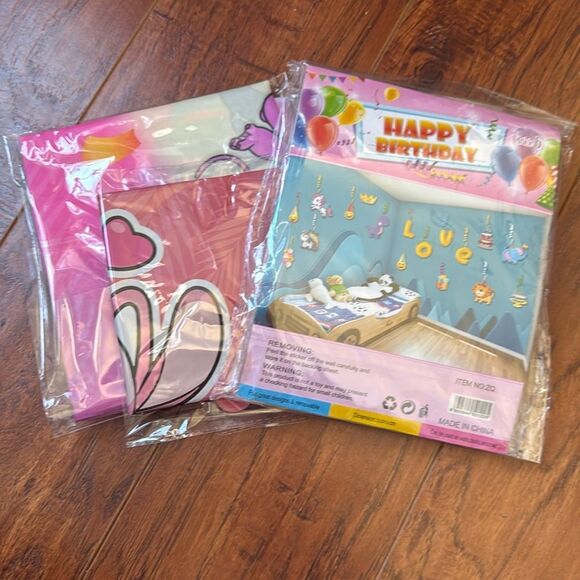 NWT LILO & Stitch Birthday Party Backdrop Decorations Balloons Cake Topper - Picture 2 of 13